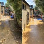 Pressure-cleaned concrete at Terrigal