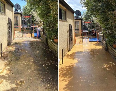 Pressure-cleaned concrete at Terrigal