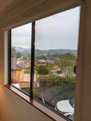 A freshly cleaned window at a home in Lisarow