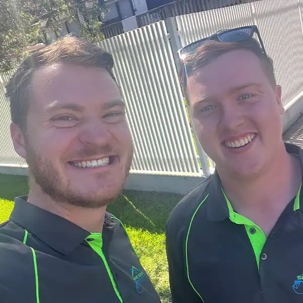 Micah and Flynn at Shine Bright Property Maintenance