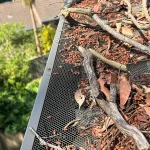 Gutter guard installed